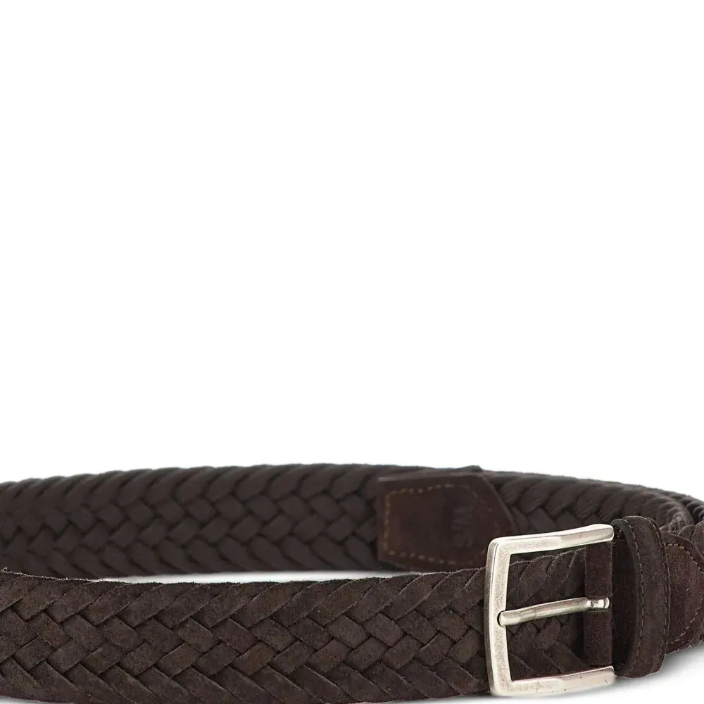 Плетеный ремень с пряжкой