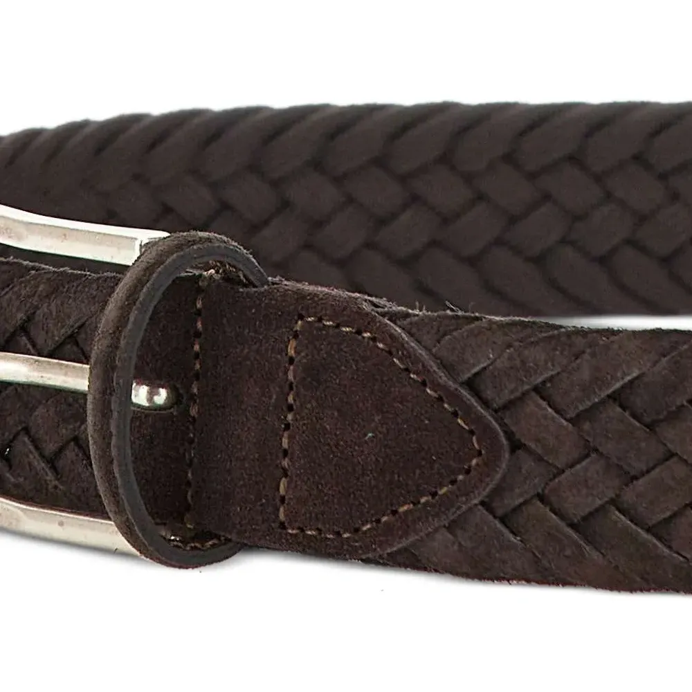 Плетеный ремень с пряжкой