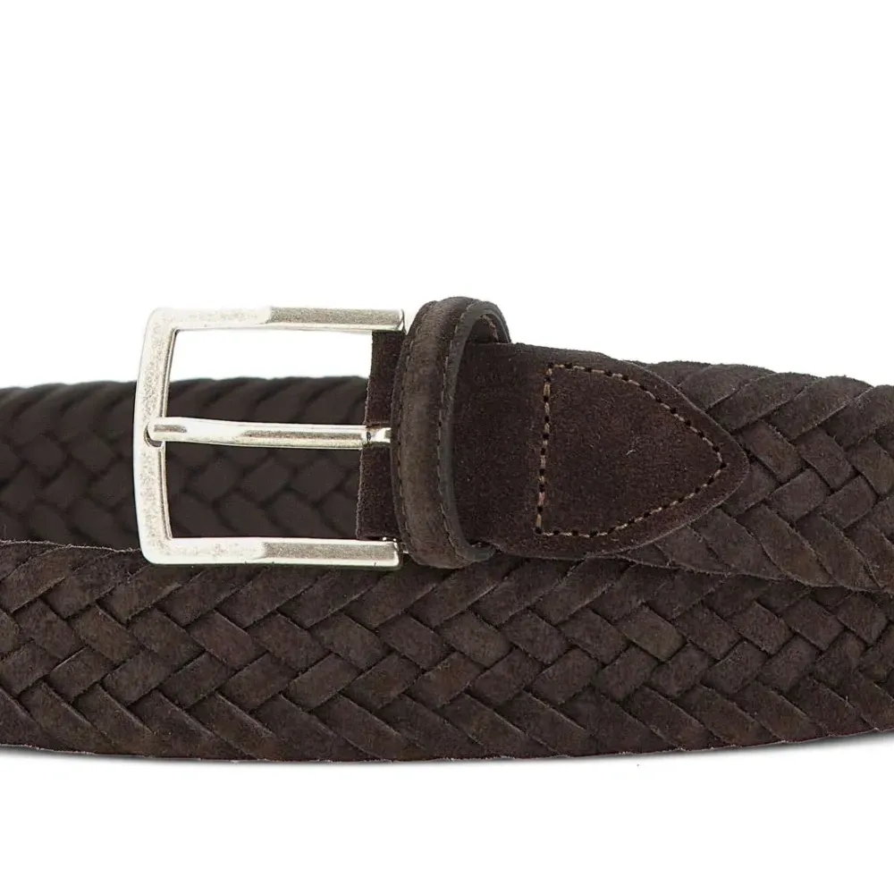 Плетеный ремень с пряжкой