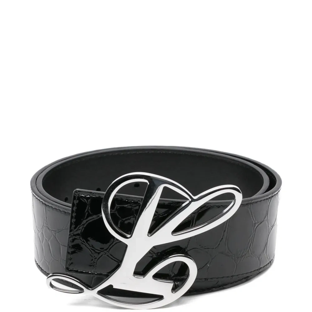 Ремень с пряжкой-логотипом