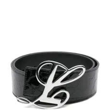 Ремень с пряжкой-логотипом
