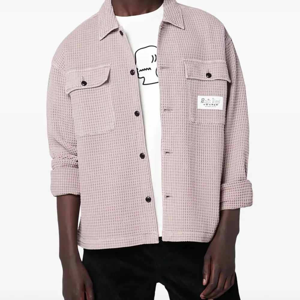 Фактурная повседневная рубашка с карманом