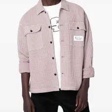 Фактурная повседневная рубашка с карманом Фактурная повседневная рубашка с карманом