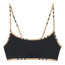 Топ бикини с отделкой в клетку