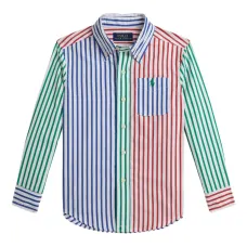 Поплиновая рубашка в полоску