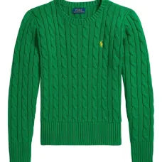 Вязаный свитер с нашивками на локтях