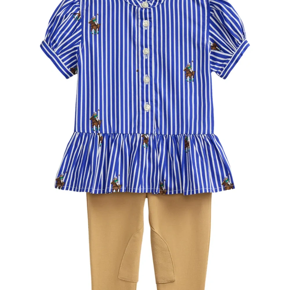 Комплект из брюк с медвежонком Polo