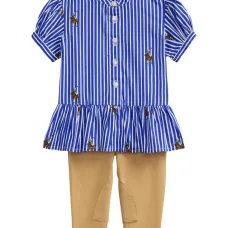 Комплект из брюк с медвежонком Polo