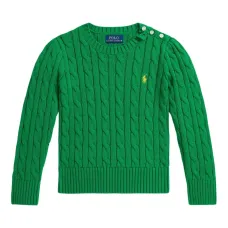 Вязаный свитер с нашивками на локтях