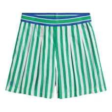 Полосатые шорты со складками