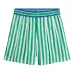 Полосатые шорты со складками
