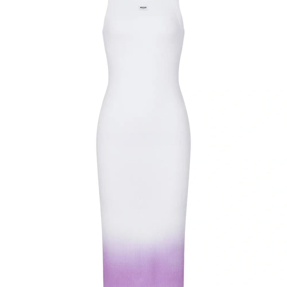 Платье миди без рукавов с эффектом омбре