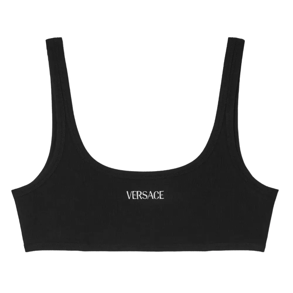 Топ с вышитым логотипом