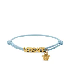 Кожаный браслет с декором Medusa