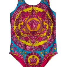 Купальник с цветочным принтом и логотипом Medusa