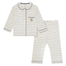 Пижама Pio в полоску с вышивкой