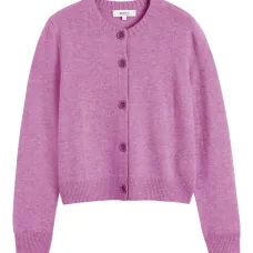 Кардиган с круглым вырезом