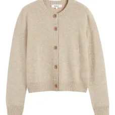 Кардиган с круглым вырезом