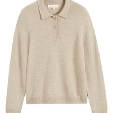 Свитер с длинными рукавами и рукавами поло