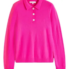 Свитер с длинными рукавами и рукавами поло