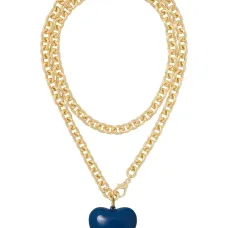 Ожерелье с большим подвесом в виде пышного сердца Ожерелье с большим подвесом в виде пышного сердца