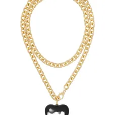 Ожерелье с большим подвесом в виде пышного сердца Ожерелье с большим подвесом в виде пышного сердца