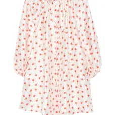 Платье мини с цветочным принтом