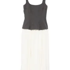 Платье миди с квадратным вырезом