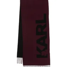 Шарф с бахромой и логотипом