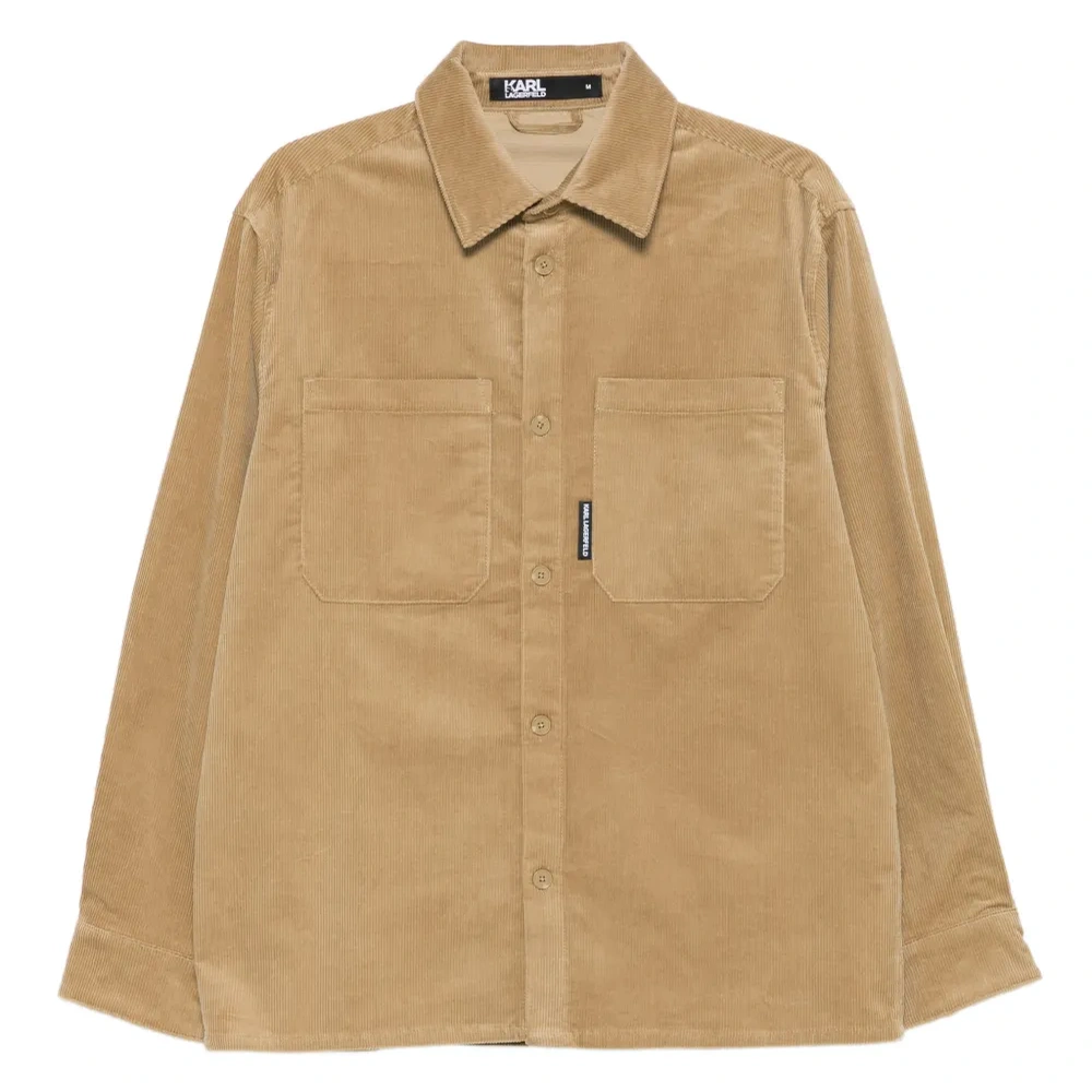 Вельветовая рубашка с карманами