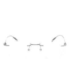 Очки в безободковой оправе