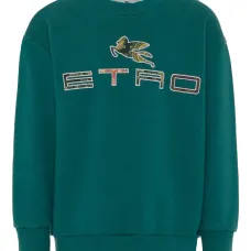 Толстовка с круглым вырезом и логотипом Толстовка с круглым вырезом и логотипом