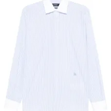 Рубашка в полоску современного кроя