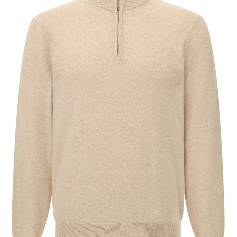 Свитер с воротником на молнии