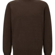 Пуловер с круглым вырезом