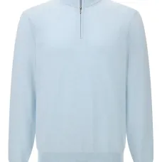 Пуловер с воротником на молнии