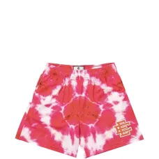 Сетчатые шорты с эффектом тай-дай