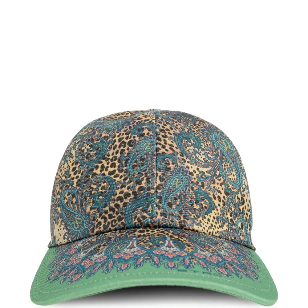 Бейсболка с принтом пейсли