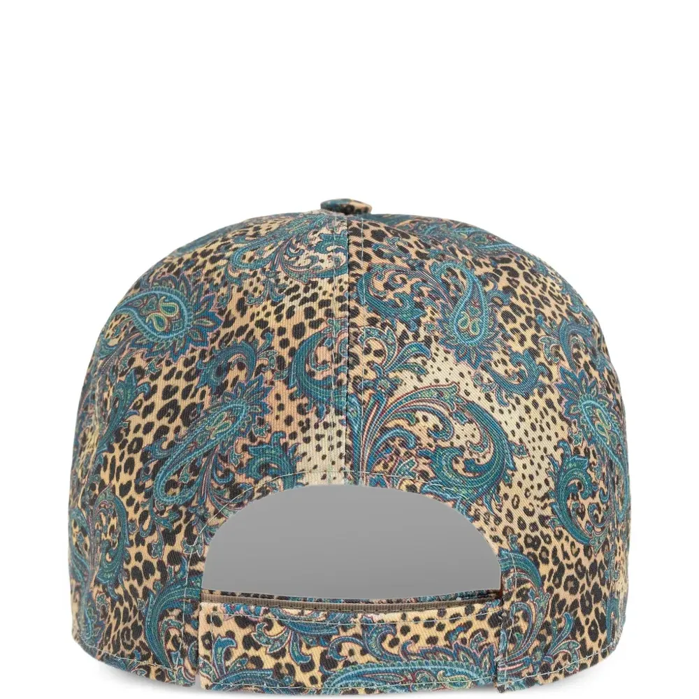 Бейсболка с принтом пейсли
