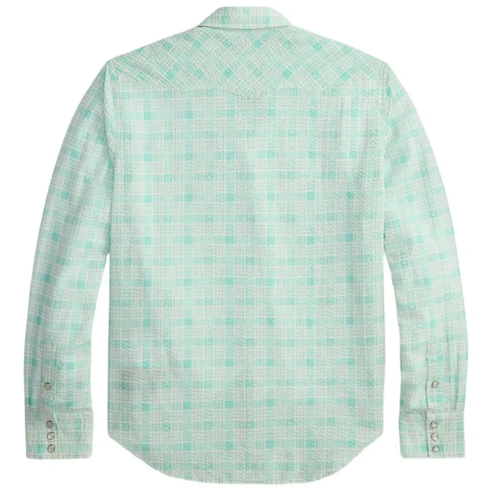 Клетчатая рубашка на пуговицах