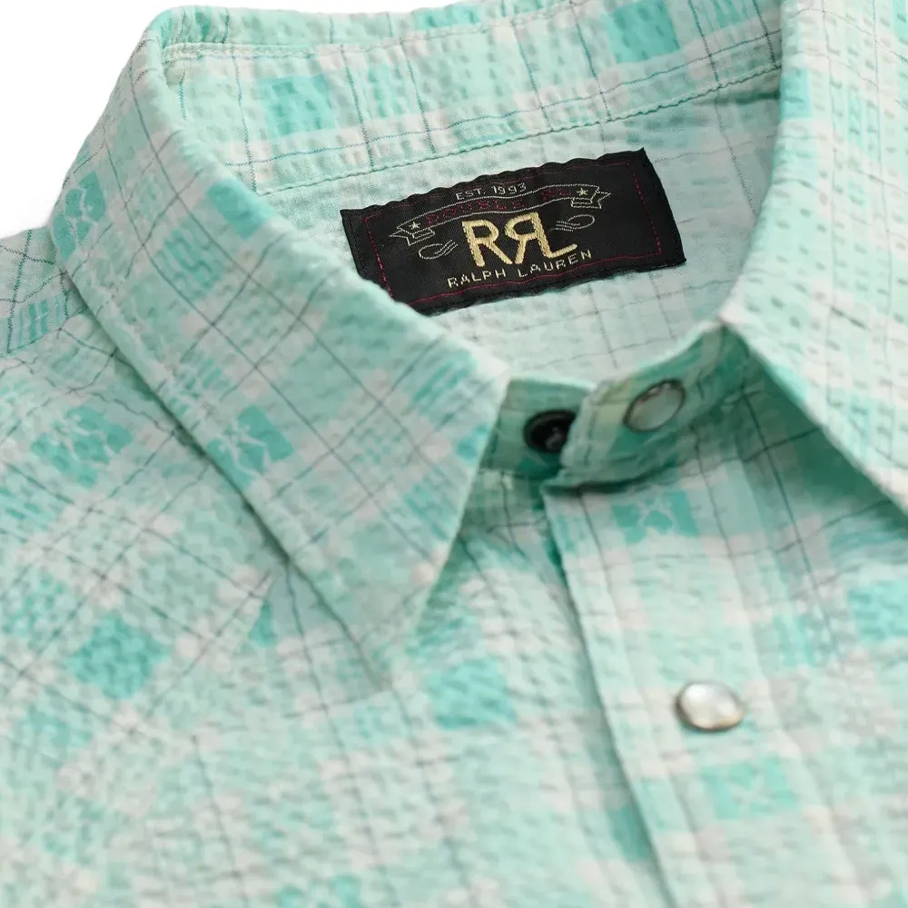 Клетчатая рубашка на пуговицах