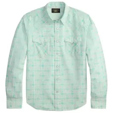 Клетчатая рубашка на пуговицах