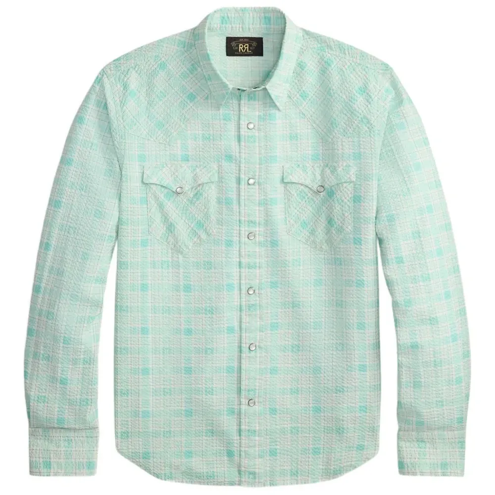 Клетчатая рубашка на пуговицах