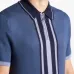 Рубашка поло с отделкой в полоску