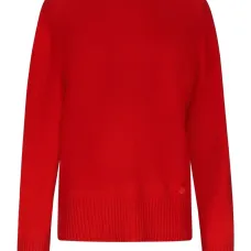 Свитер в рубчик с приспущенными плечами