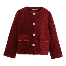 Твидовый жакет на пуговицах