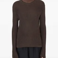 Полупрозрачный джемпер Hedora в рубчик