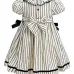 Полосатое платье с бантом