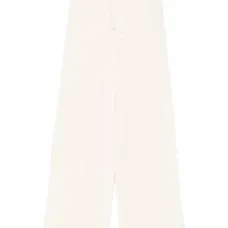 Шерстяные брюки фактурной вязки