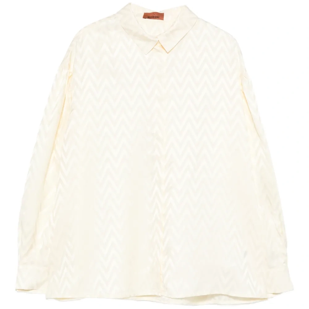 Рубашка с узором шеврон